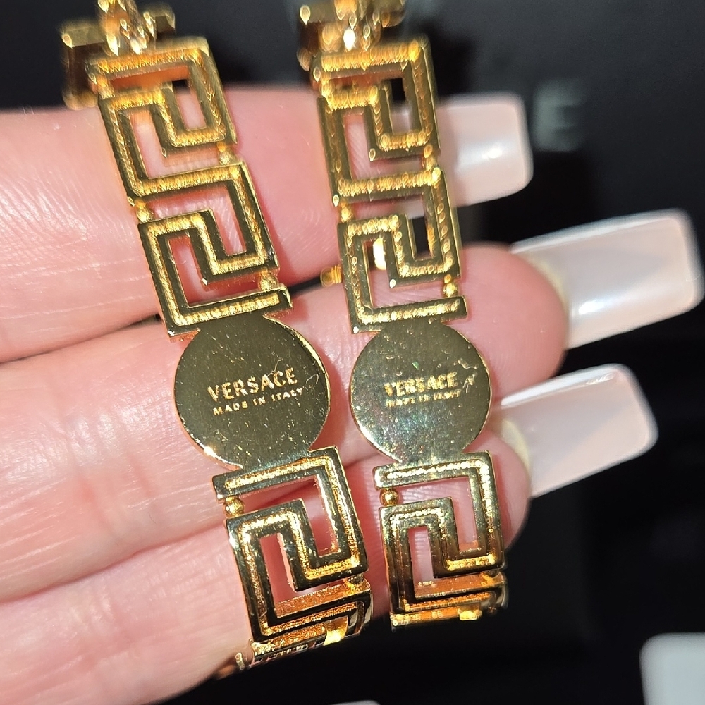 Versace Gold Earrings - Picture 4 of 5